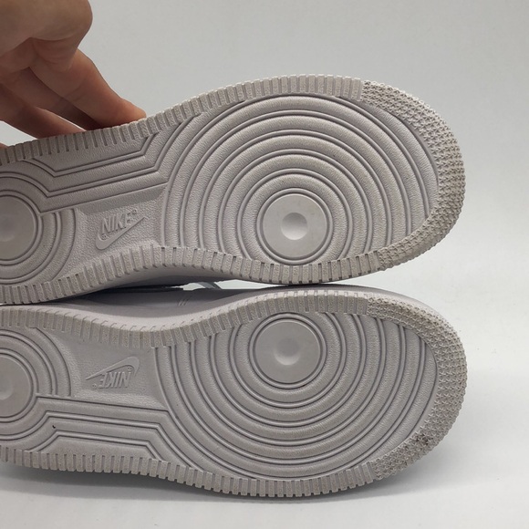 USED Nike Force 1 Mid LE (PS) Little Kids' Shoes White DH2934-111 No Box - Picture 8 of 9